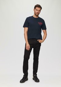 s.Oliver MIT FRONT - T-Shirt print - navy