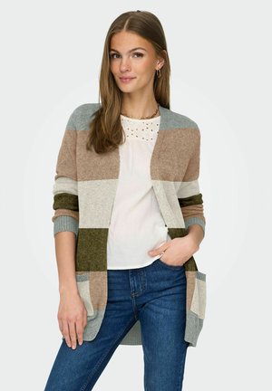 ONLLESLY OPEN - Strickjacke - hedge green