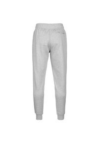 Grijze sweatpants gemaakt van zachte katoen, met een elastische tailleband, tapered pijpen en enkelboorden. Inclusief een achterzak.