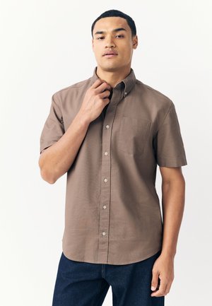 REGULAR FIT - SHORT SLEEVE OXFORD  - Cămașă - stone natural