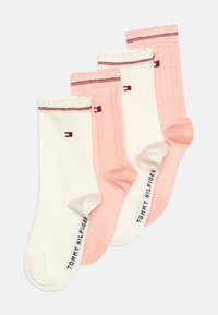 Tommy Hilfiger KIDS CABLE UNISEX 4 PACK - Sukat - soft pink