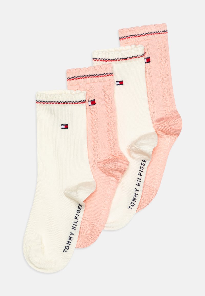 Tommy Hilfiger KIDS CABLE UNISEX 4 PACK - Sukat - soft pink