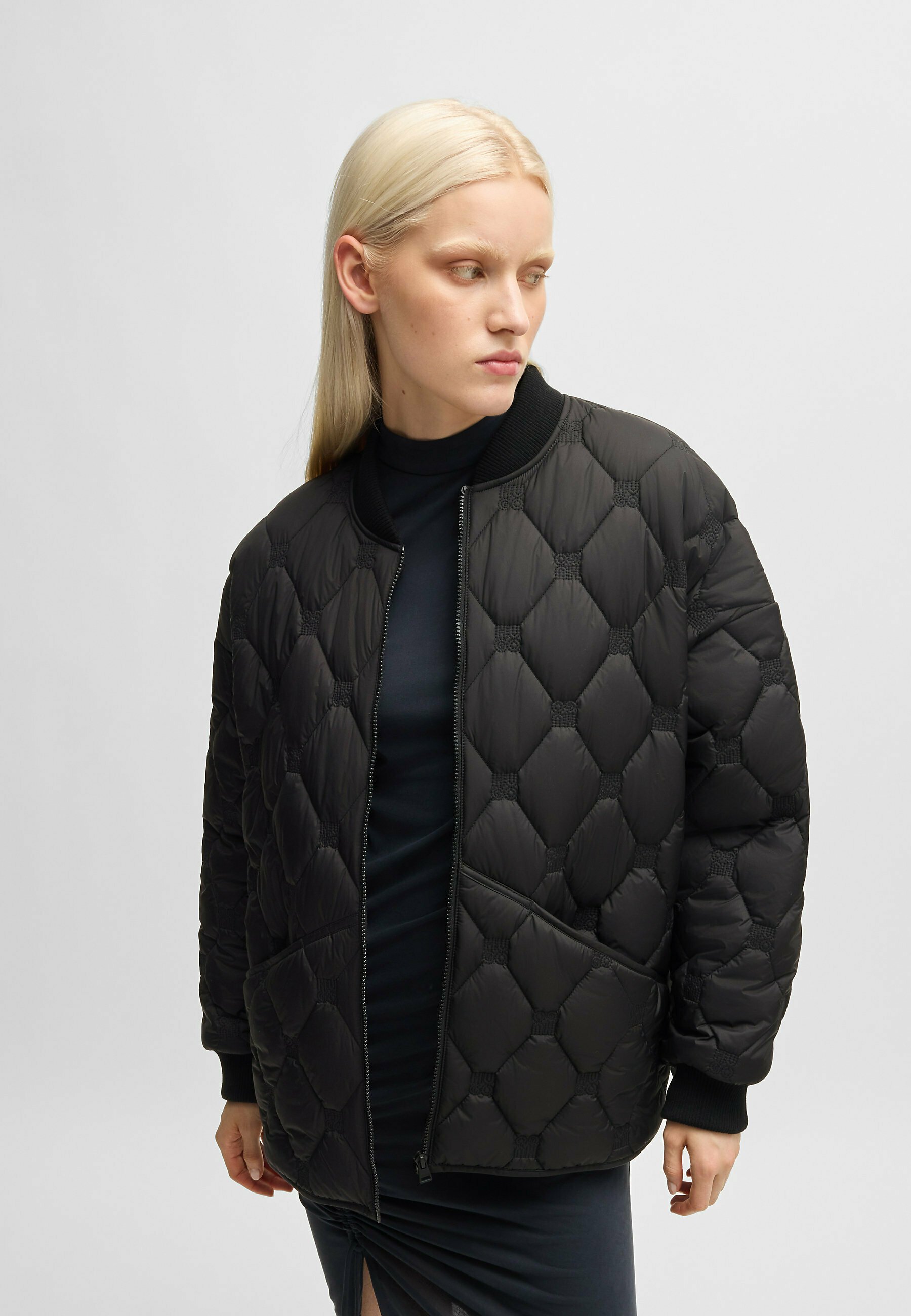 Hugo Fae-1_b Giacca Outerwear, 001 Nero, L Donna