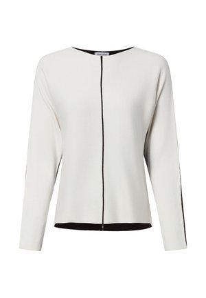 PULLOVER - Strickpullover - ecru/schwarz