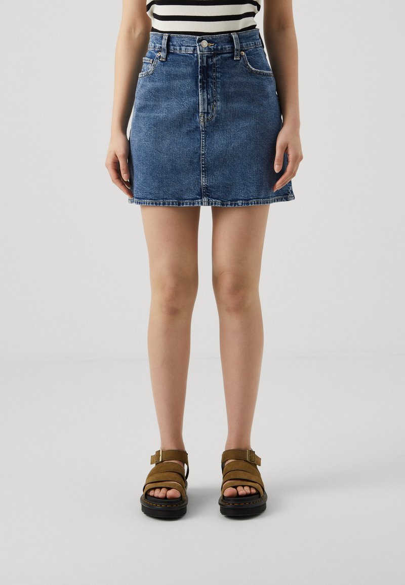 GAP - SKIRT RAVEN - Denim skirt - dark wash, Enlarge