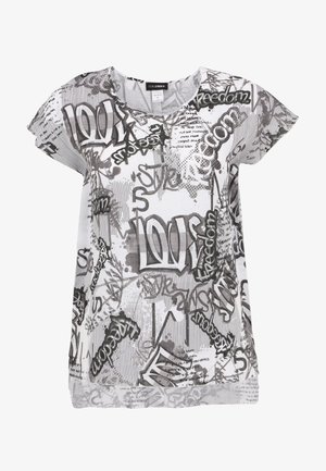 Print T-shirt - schwarz weiß