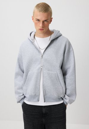 House, KAPUZENJACKE - Zip-up sweatshirt - mid grey