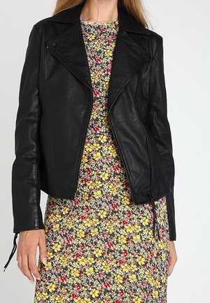 Leren jas - black