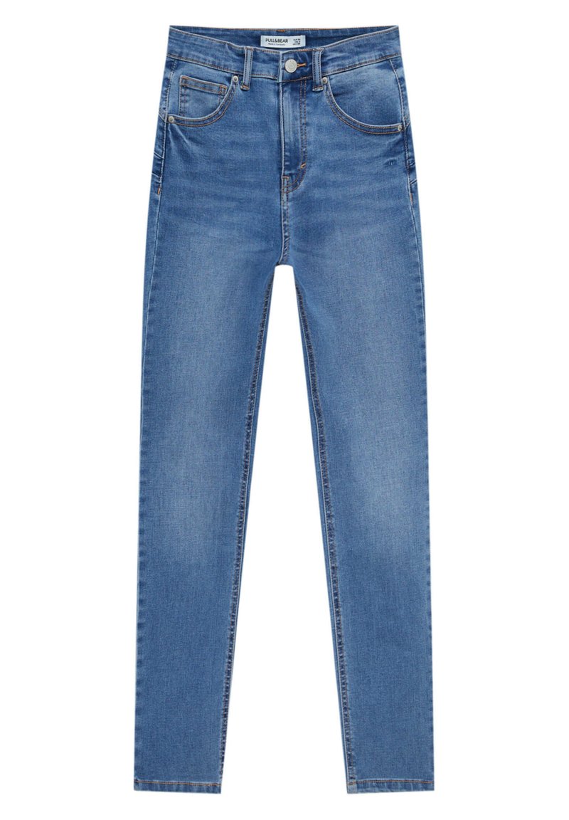 Damen Skinny | PULL&BEAR PUSH UP SKINNY FIT Jeans Slim Fit blue grey/blaugrau - MR08372 Damen Skinny | PULL&BEAR PUSH UP SKINNY FIT Jeans Slim Fit blue grey/blaugrau - MR08372