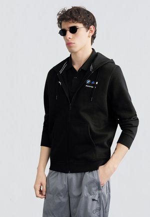 Džemperis ar kapuci - black