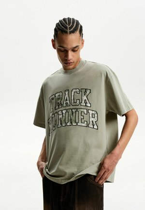 SHORT SLEEVE - Print T-shirt - khaki