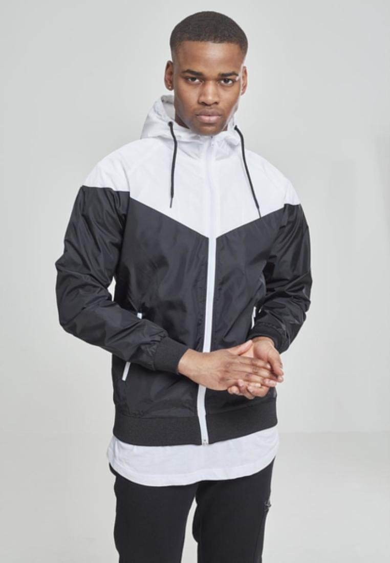 Urban Classics - ARROW WINDRUNNER - Vasaras jaka - blk/wht, Palielināt