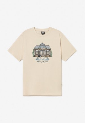Kaotiko, REGULAR GARDEN UNISEX - T-Shirt print - ivory
