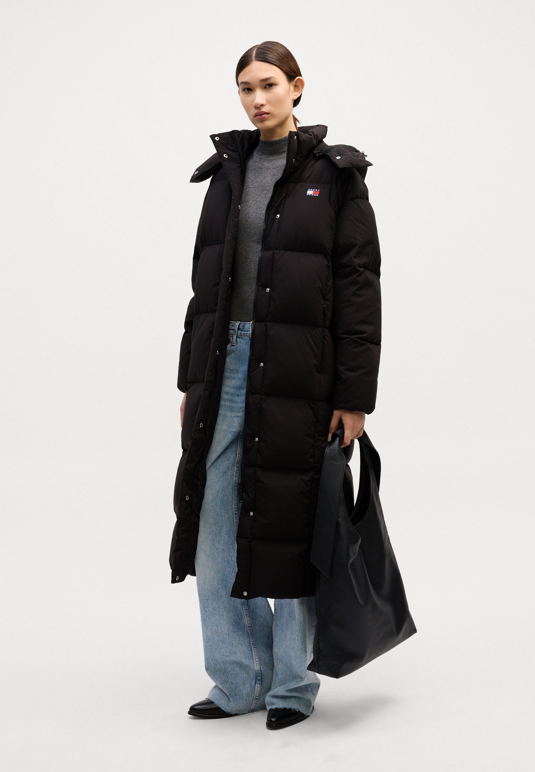 Tommy Jeans ALASKA GRID - Down coat - black - Zalando