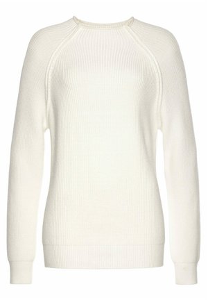 Pullover - wollweiß