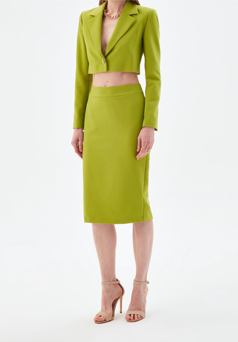 adL Pencil skirt olive (Pre-owned) Zalando - Main Image