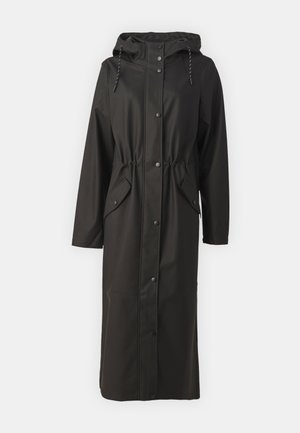 Vero Moda Tall VMMALOU LONG COATED JACKET - Veekindel jope - black