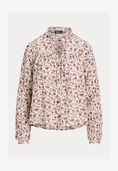 Polo Ralph Lauren FLORAL COTTON GAUZE BLOUSE - Blouse - rose garden