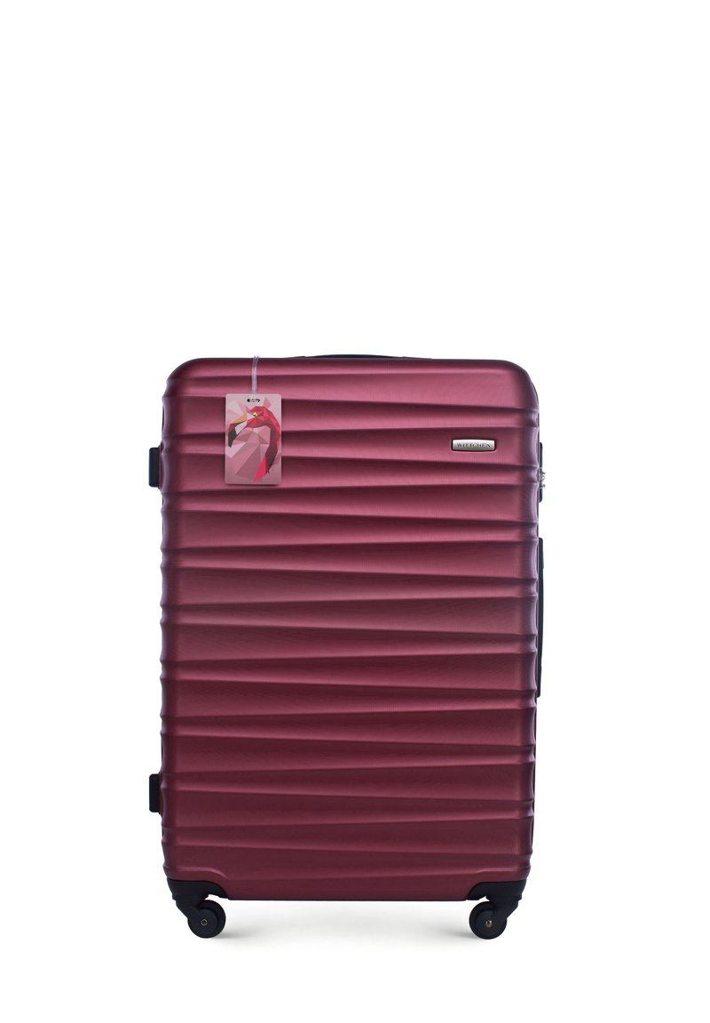 WITTCHEN LARGE SUITCASE WITH LUGGAGE TAG FROM ABS - Valise à roulettes - dark red