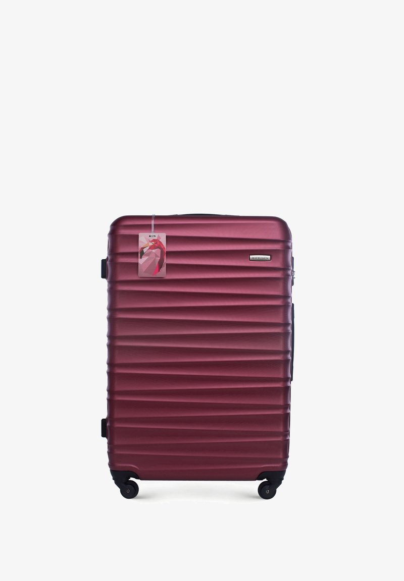 WITTCHEN LARGE SUITCASE WITH LUGGAGE TAG FROM ABS - Valise à roulettes - dark red