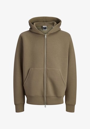 Užtrauktuku užsegamas treningas - braun