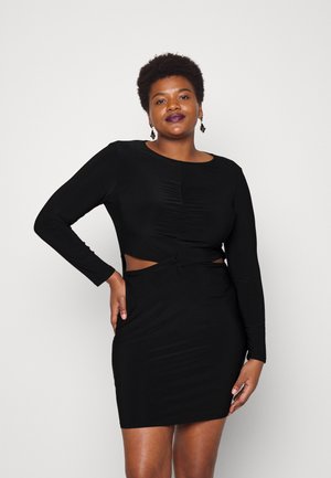 Even&Odd Curvy Φόρεμα από ζέρσεϊ - black