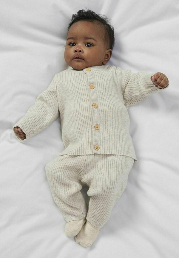 LANGARM - Strickjacke - peyote melange