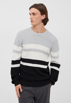 Terranova A RIGHE LEGGERA IN PUNTO RISO - Maglione - grigio chiaro melange