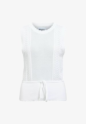 Object, OBERTEIL POINTELLESTRICK - Débardeur - white