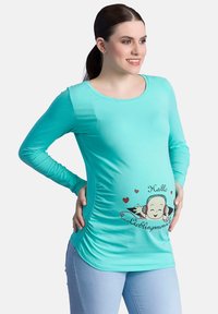 M.M.C. HALLO LIEBLINGSMENSCH - Langarmshirt - mint