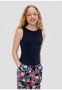 s.Oliver MIT RÜCKENAUSSCHNITT - Top - navy