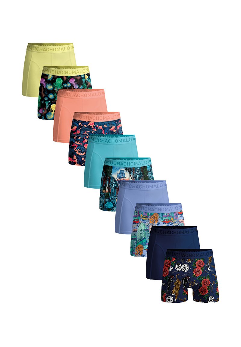 MUCHACHOMALO 10-PACK SOLID - Boksarice - print blue purple orange yellow