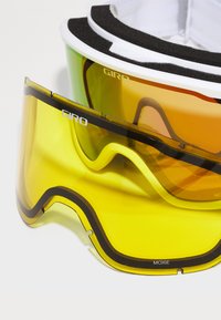 Giro MOXIE - Μάσκα σκι - white/grey/amber pink/yellow
