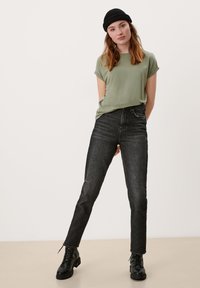 QS LOOSE FIT - T-shirt basic - khaki oliv