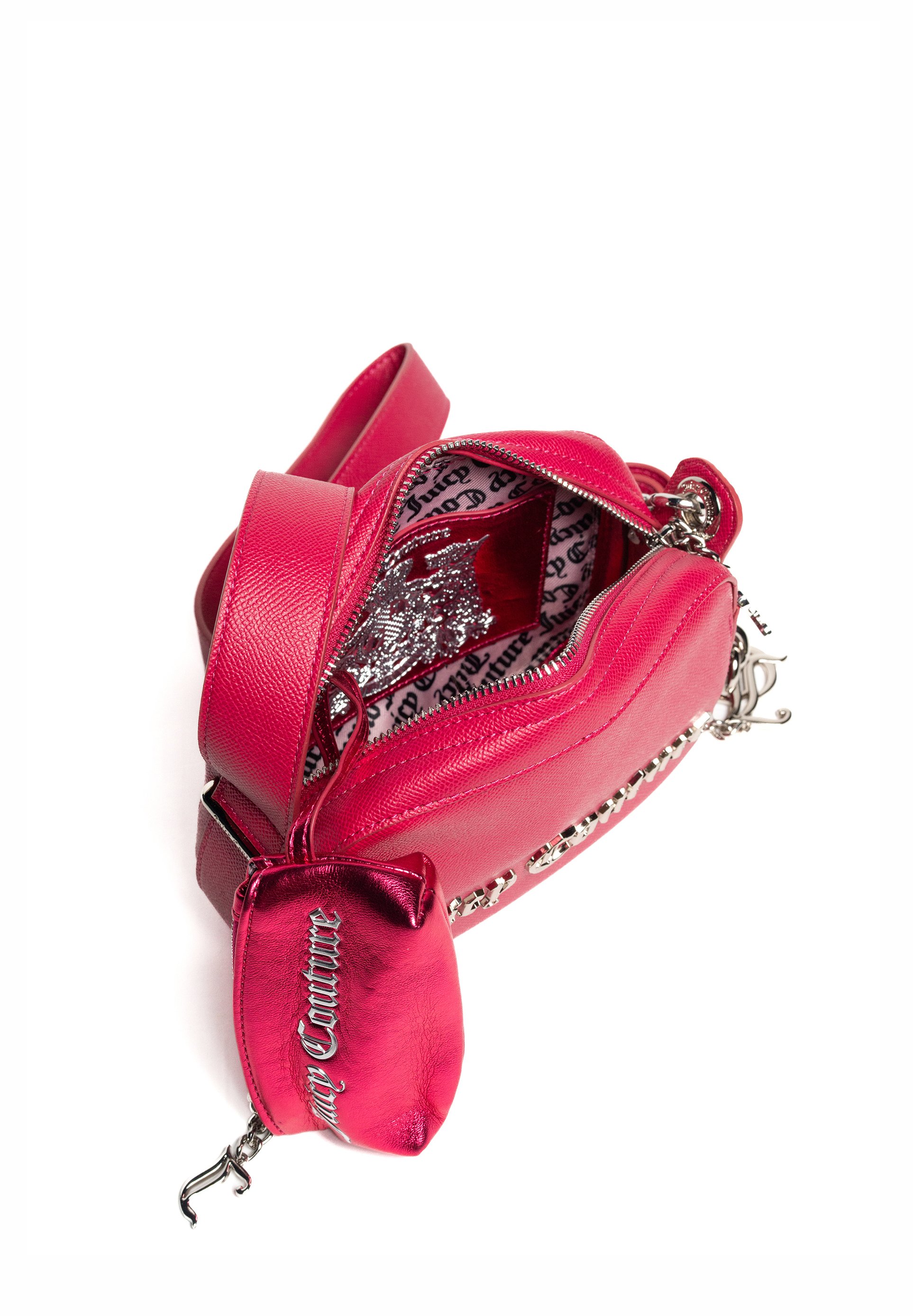 Juicy Couture JASMINE SQUARED - Cross body bag - fuchsia Juicy Couture JASMINE SQUARED - Cross body bag - fuchsia