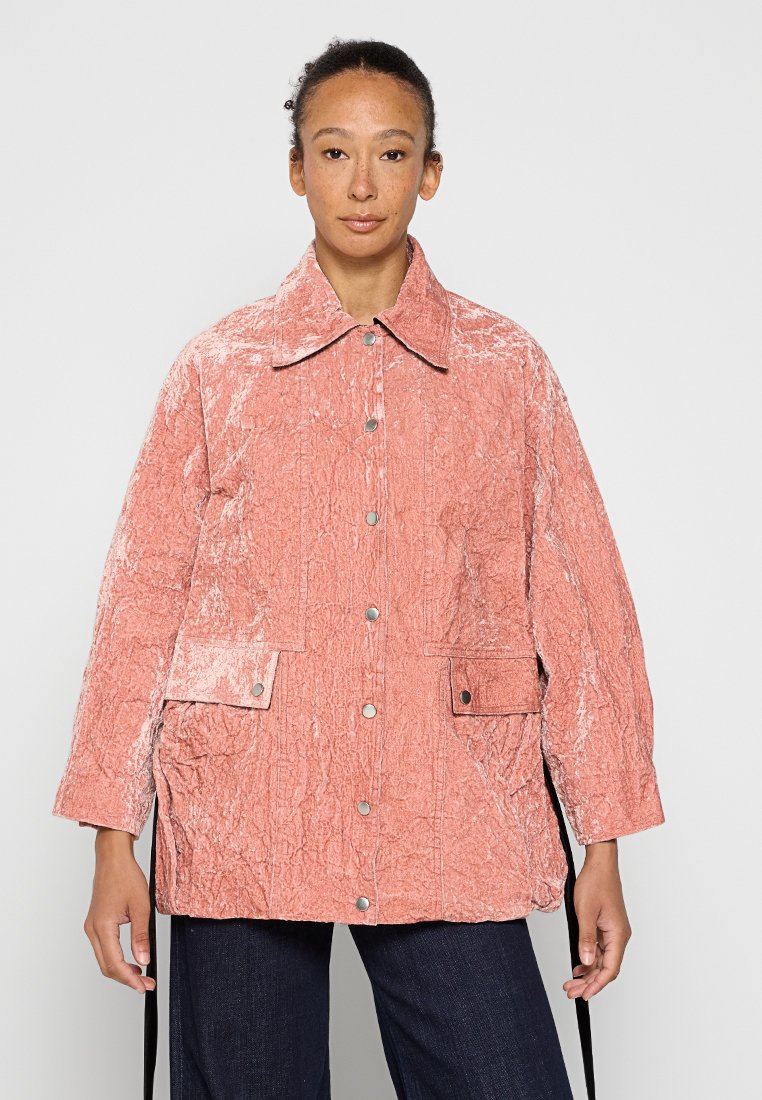 TORY BURCH Lichte jas zalmroze