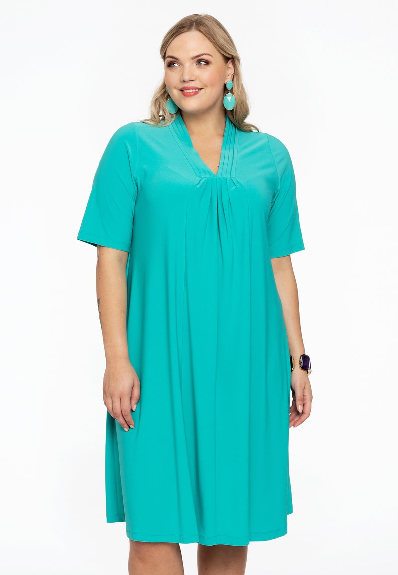YOEK PLEATED - Hverdagskjole - turquoise