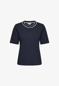 Selectat, navy blazer w. stripe