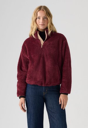 GEMMA ZIP - Felpa in pile - tawny port