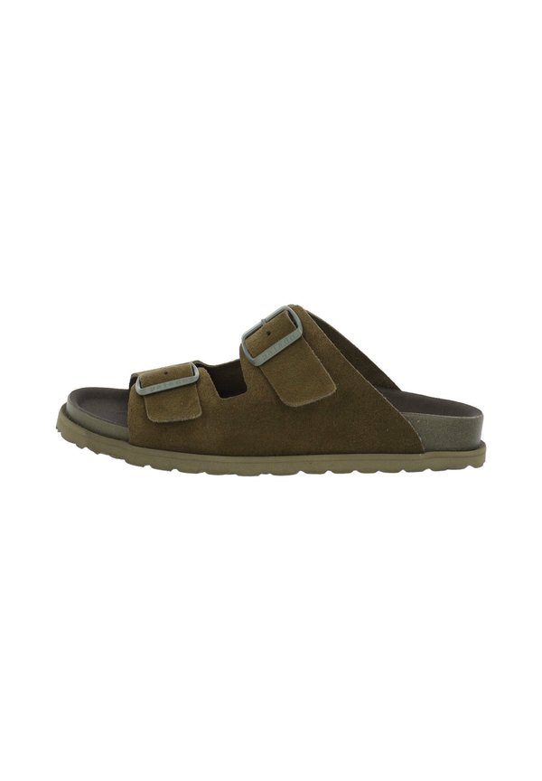 ELAHA MONO - Pantolette flach - khaki