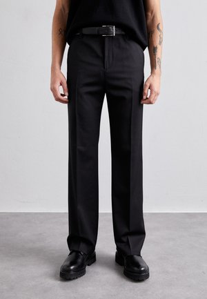 BOOTCUT TROUSERS - Nadrágok - black