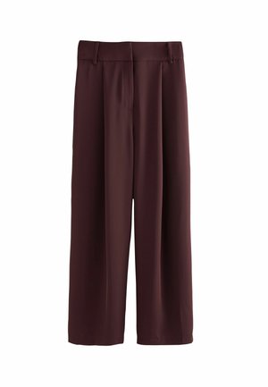 ELASTICATED BACK WIDE REGULAR FIT - Pantaloni - burgundy red