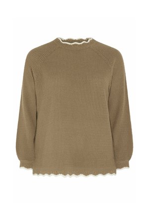 Yours Clothing, PLUS SIZE JUMPERS - Jumper - light brown