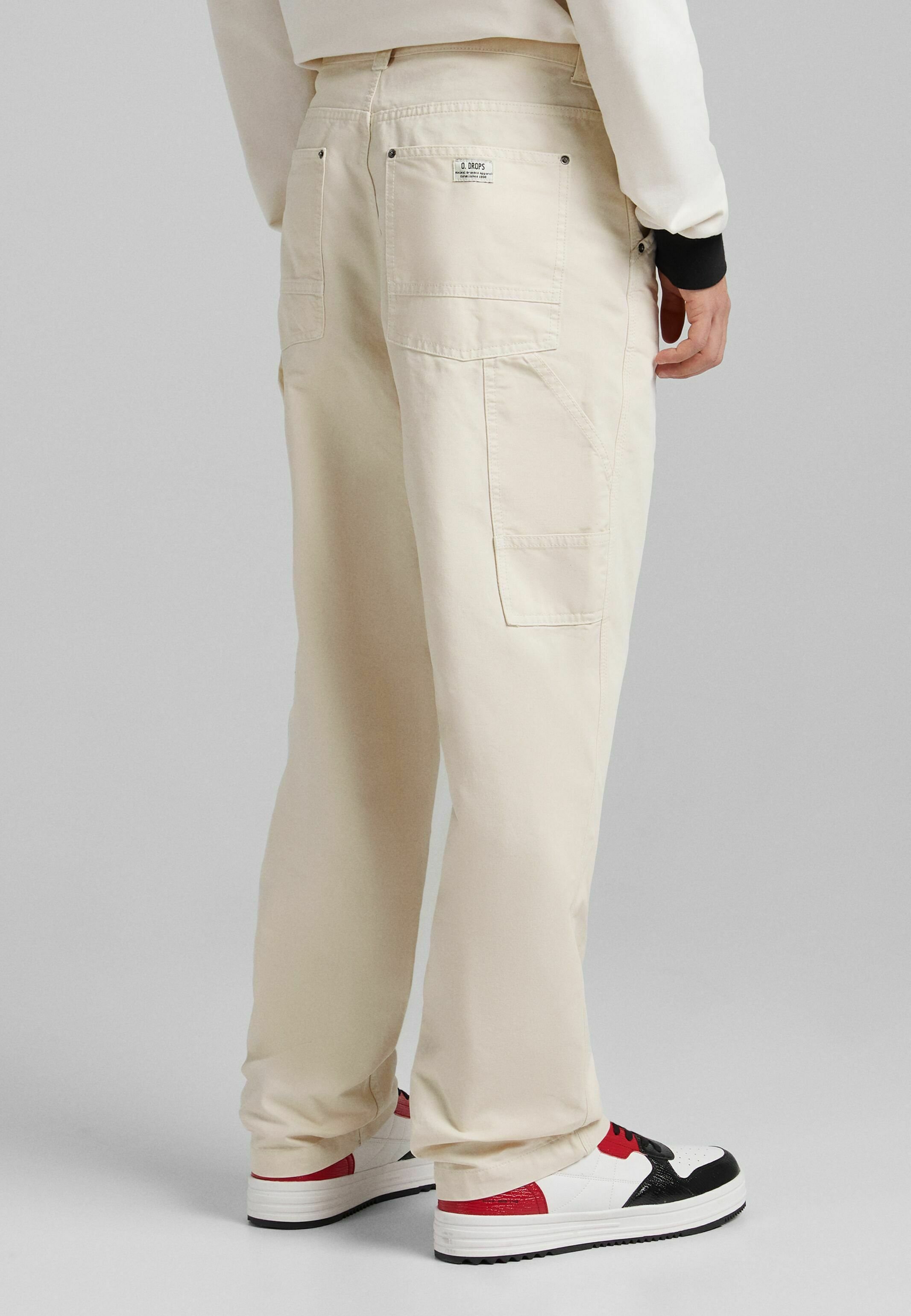 Bershka WIDE LEG CARPENTER - Trousers 