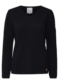 Oxmo Strickpullover - black