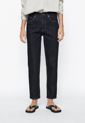 Massimo Dutti MID-RISE SLIM FIT - Jeans a zampa - dark blue