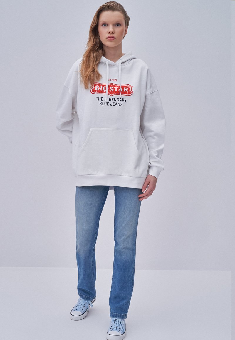 Damen Sweatshirts | Big Star GLADYS Kapuzenpullover weiß - JA27812 Damen Sweatshirts | Big Star GLADYS Kapuzenpullover weiß - JA27812