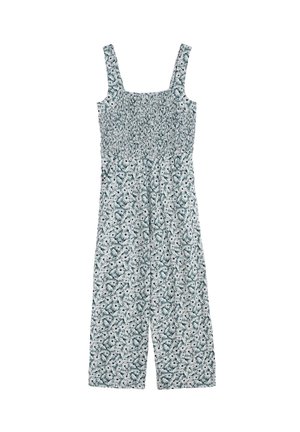 Overall / Jumpsuit - green scatter daisy nettle