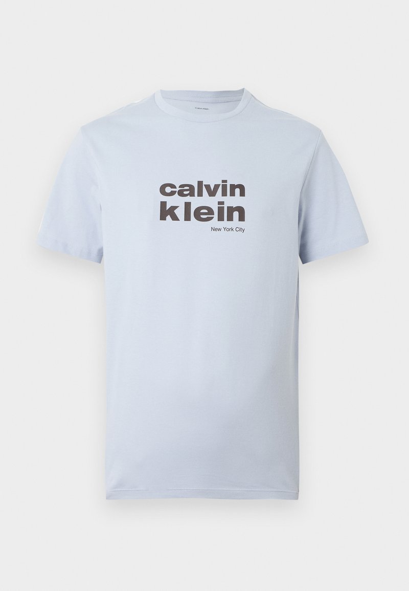 Calvin Klein T-shirt print lichtblauw
