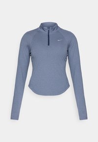 TEMPO - Top s dlhým rukávom - midnight navy/heather/reflective silver-coloured